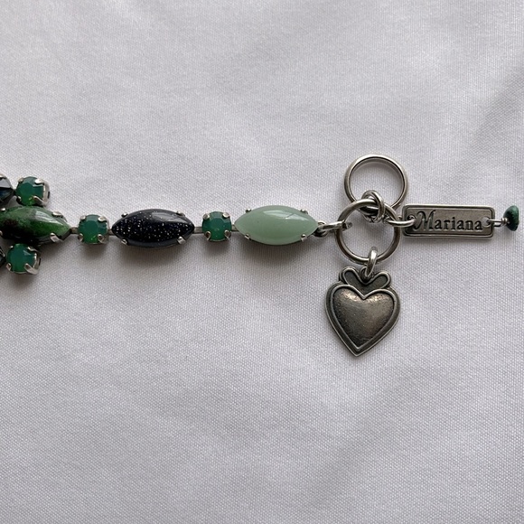 Stunning Mariana Bracelet with Green & Blue Stones & Crystals - Picture 4 of 4
